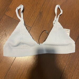 Zara knit blue bralette too small women’s